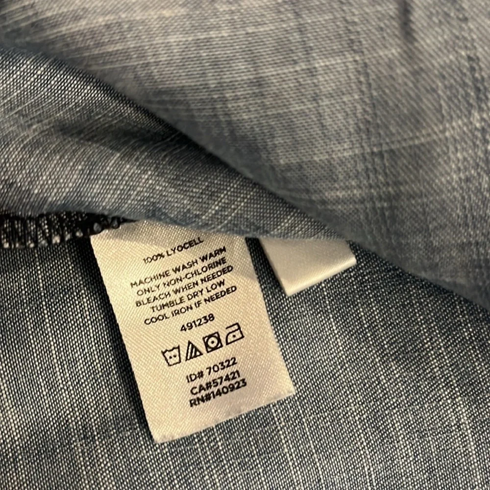 LOFT Blue Denim Mini Dress - Picture 10 of 10